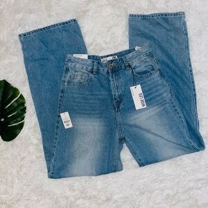 URBAN PLANET | High Waist Wide Leg Blue Denim Jeans Size 5